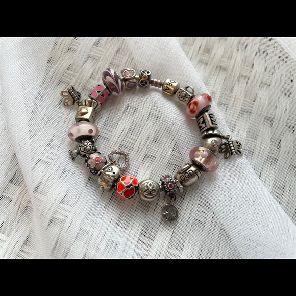 Pandora Bracelet with 21 Charms - Picture 2 of 8